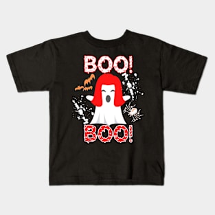 Boo! Halloween Attire, Ghosts and Ghouls, Bats & Spiders Kids T-Shirt